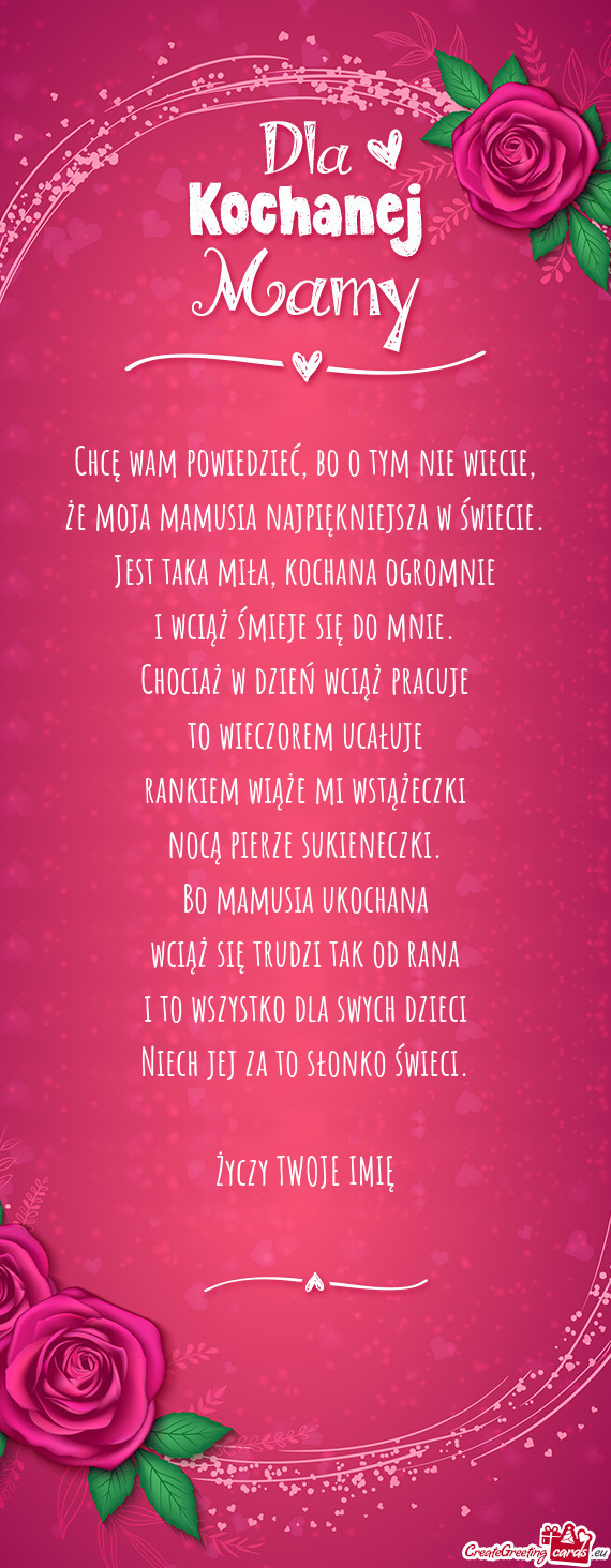 I to wszystko dla swych dzieci