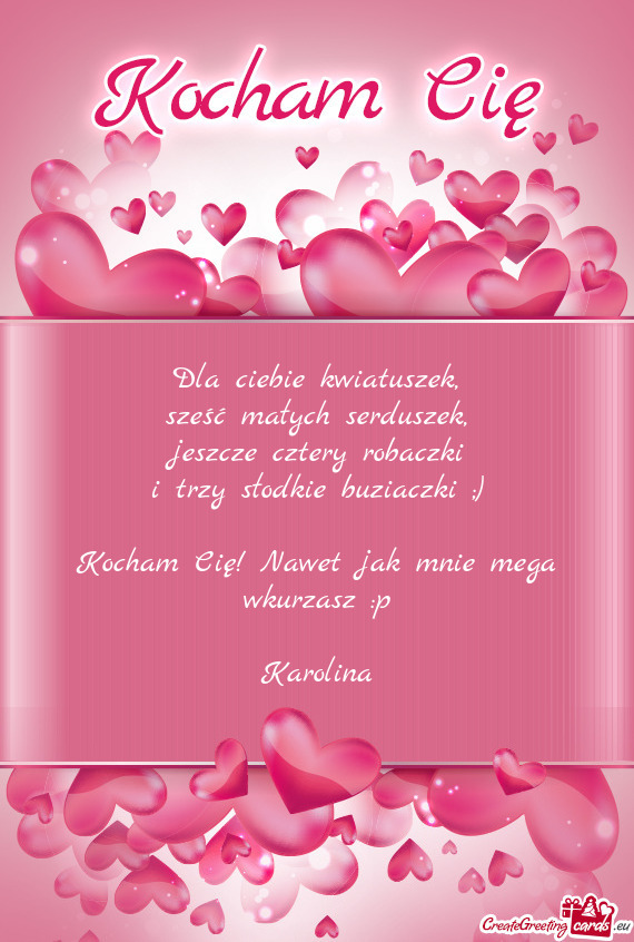 I trzy słodkie buziaczki ;)