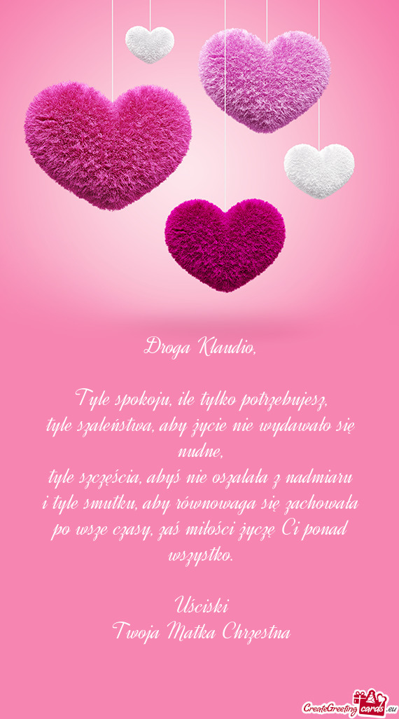 I tyle smutku, aby równowaga się zachowała