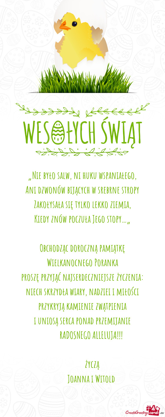 I uniosą serca ponad przemijanie