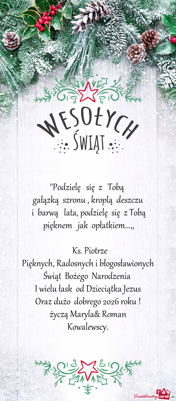 I wielu łask od Dzieciątka Jezus