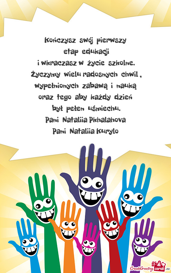 I wkraczasz w życie szkolne