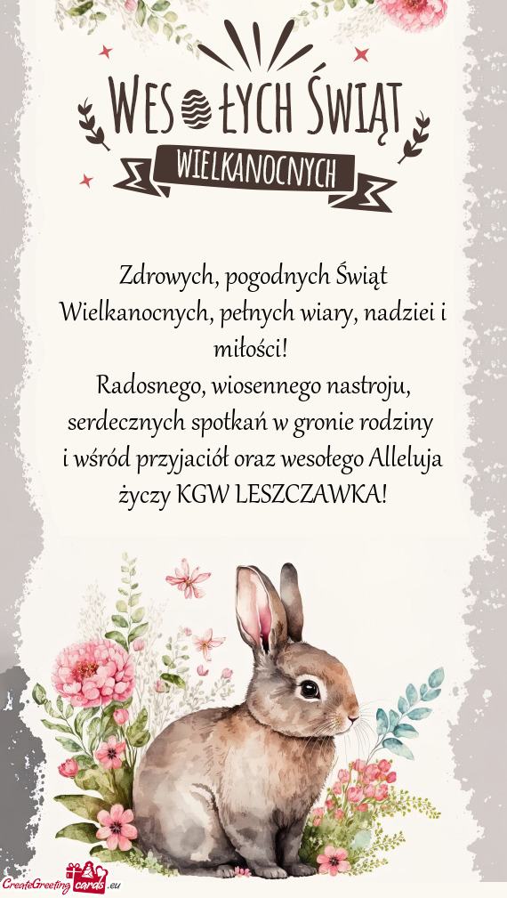 I wśród przyjaciół oraz wesołego Alleluja KGW LESZCZAWKA