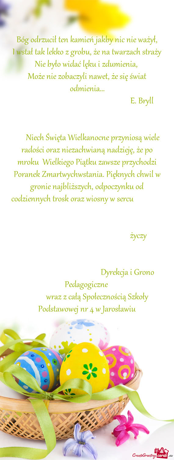 I wstał tak lekko z grobu, że na twarzach straży