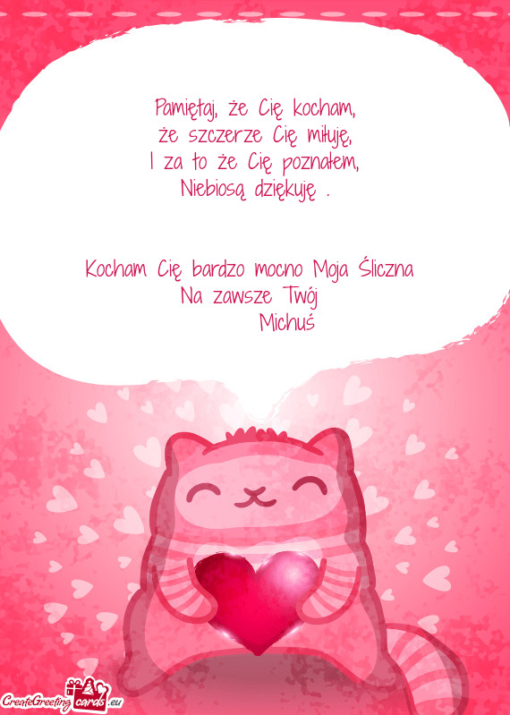 I za to że Cię poznałem