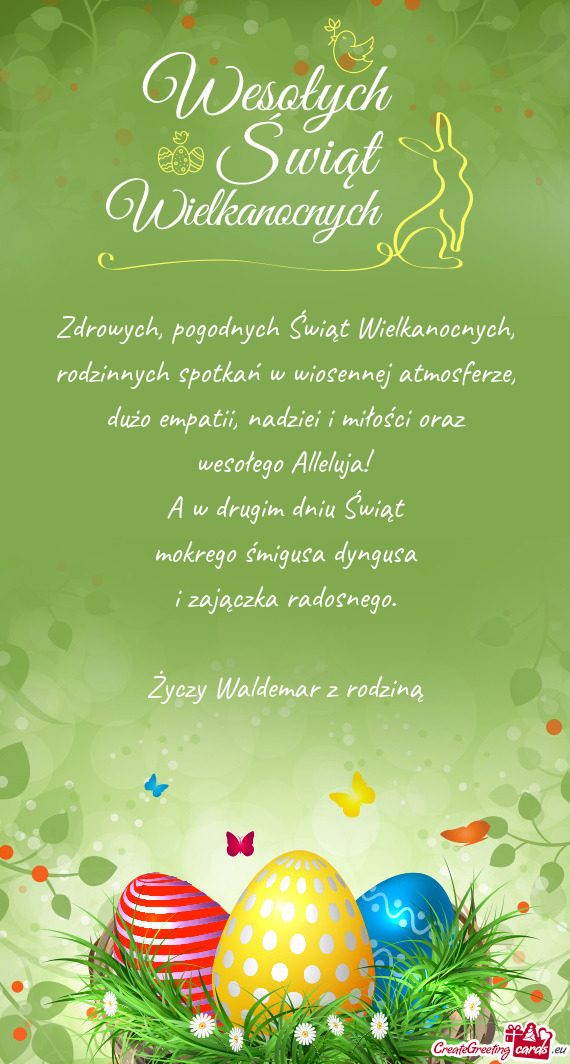 I zajączka radosnego