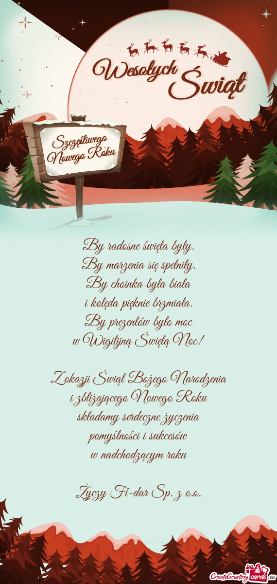 I zbliżającego Nowego Roku