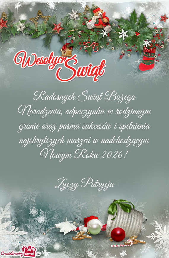 Ia najskrytszych marzeń w nadchodzącym Nowym Roku 2026