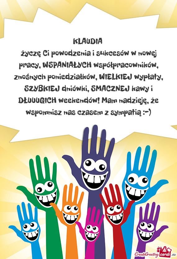 Iałków, WIELKIEJ wypłaty, SZYBKIEJ dniówki, SMACZNEJ kawy i DŁUUUGICH weekendów! Mam nadzieję