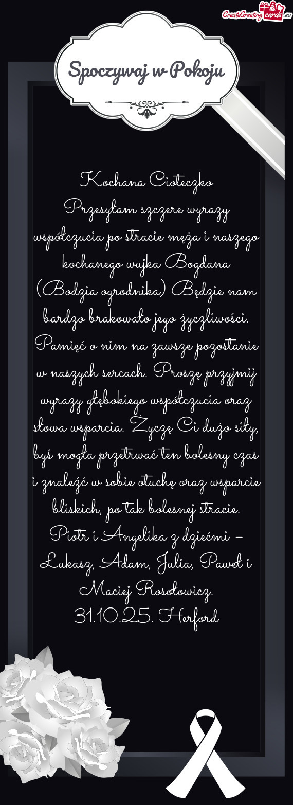 Ich, po tak bolesnej stracie