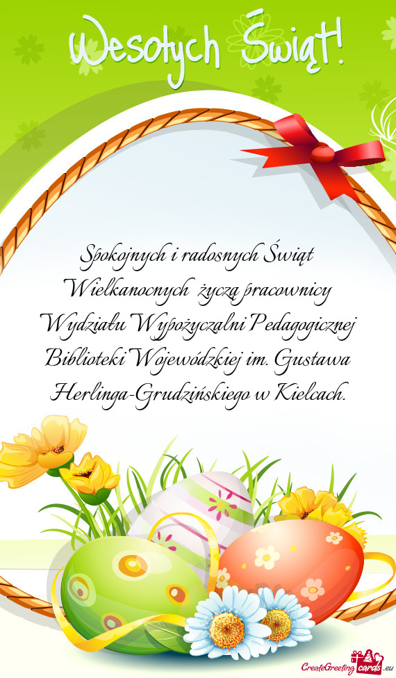 Icznej Biblioteki Wojewódzkiej im. Gustawa Herlinga-Grudzińskiego w Kielcach