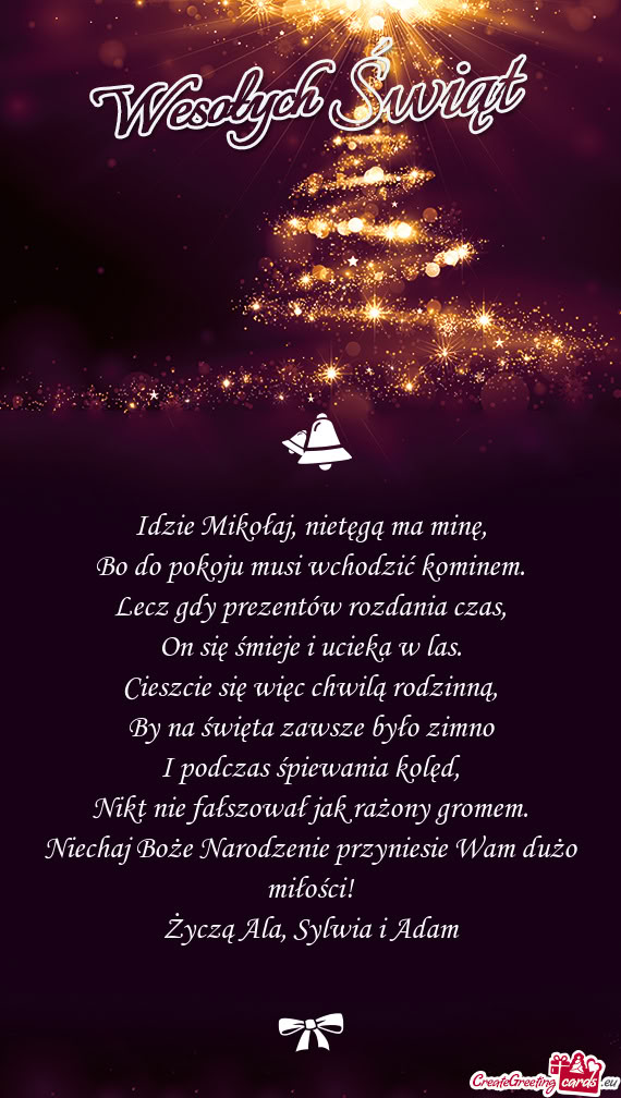 Idzie Mikołaj, nietęgą ma minę