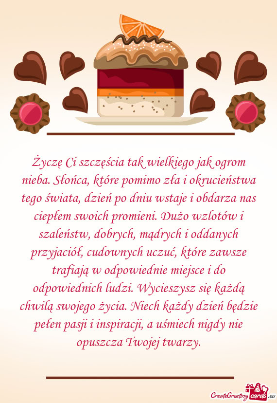 Ie miejsce i do odpowiednich ludzi. Wycieszysz się każdą chwilą swojego życia. Niech każdy dzi