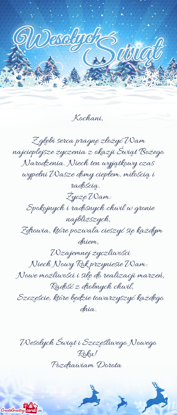 Iech ten wyjątkowy czas wypełni Wasze domy ciepłem, miłością i radością. 🎄✨