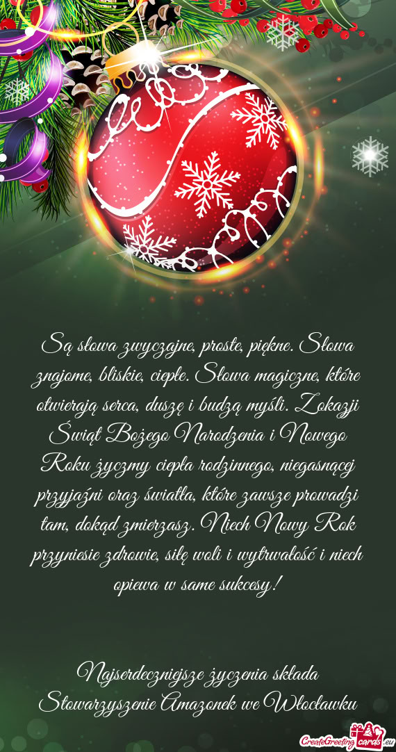 Ierają serca, duszę i budzą myśli. Z okazji Świąt Bożego Narodzenia i Nowego Roku życzmy cie