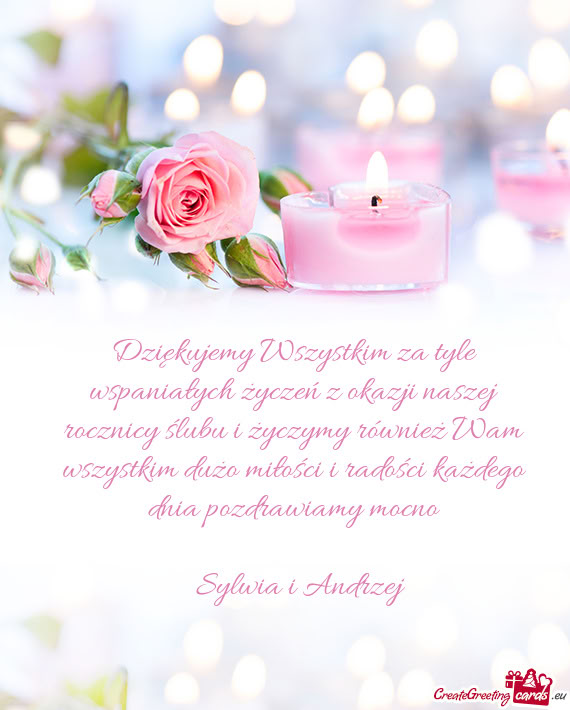 Ież Wam wszystkim dużo miłości i radości każdego dnia pozdrawiamy mocno