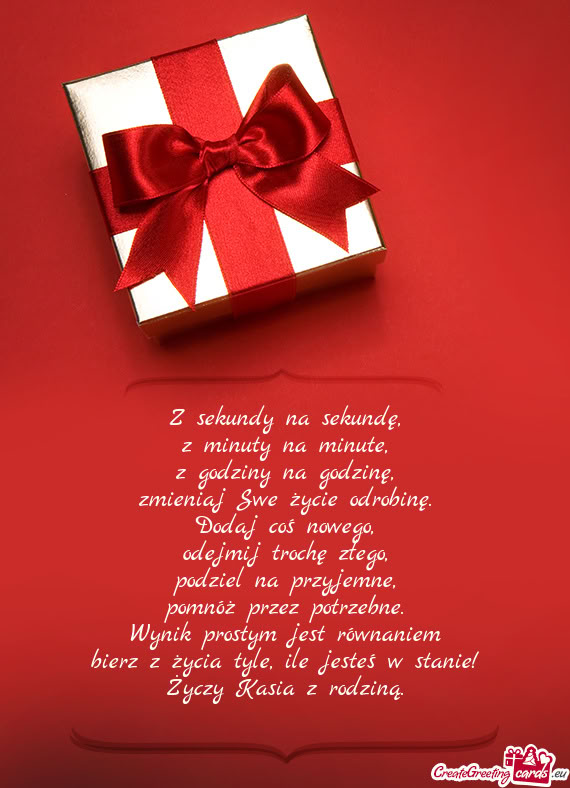 Ile jesteś w stanie! Kasia z rodziną