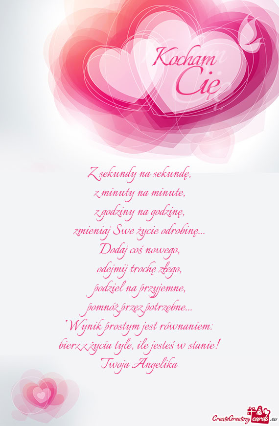 Ile jesteś w stanie! Twoja Angelika