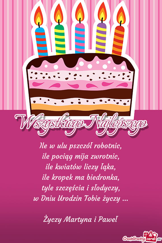 Ile w ulu pszczół robotnic,  ile pociąg mija zwrotnic,  ile kwiatów liczy