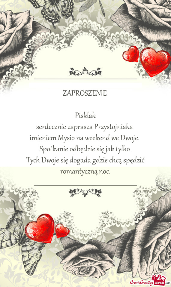 Imieniem Mysio na weekend we Dwoje