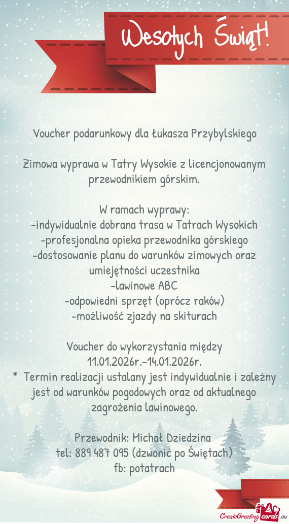 Indywidualnie dobrana trasa w Tatrach Wysokich