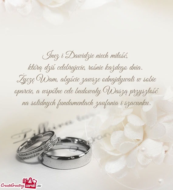Inez i Dawidzie niech miłość