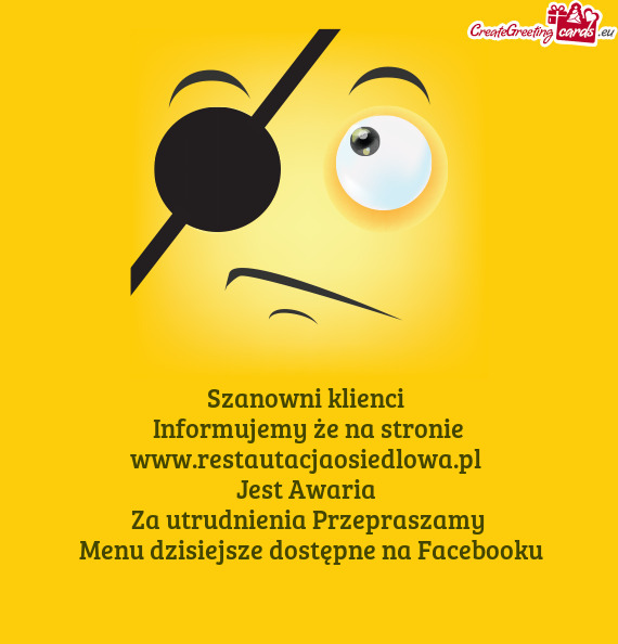 Informujemy że na stronie www.restautacjaosiedlowa.pl