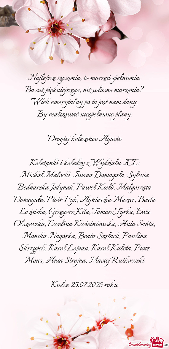 Iotr Pyk, Agnieszka Mazur, Beata Łozińska, Grzegorz Kita, Tomasz Tyrka, Ewa Olszewska, Ewelina Kwi