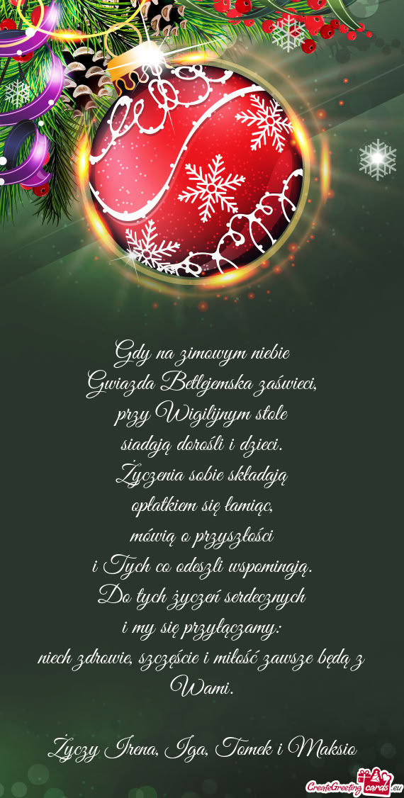 Irena, Iga, Tomek i Maksio