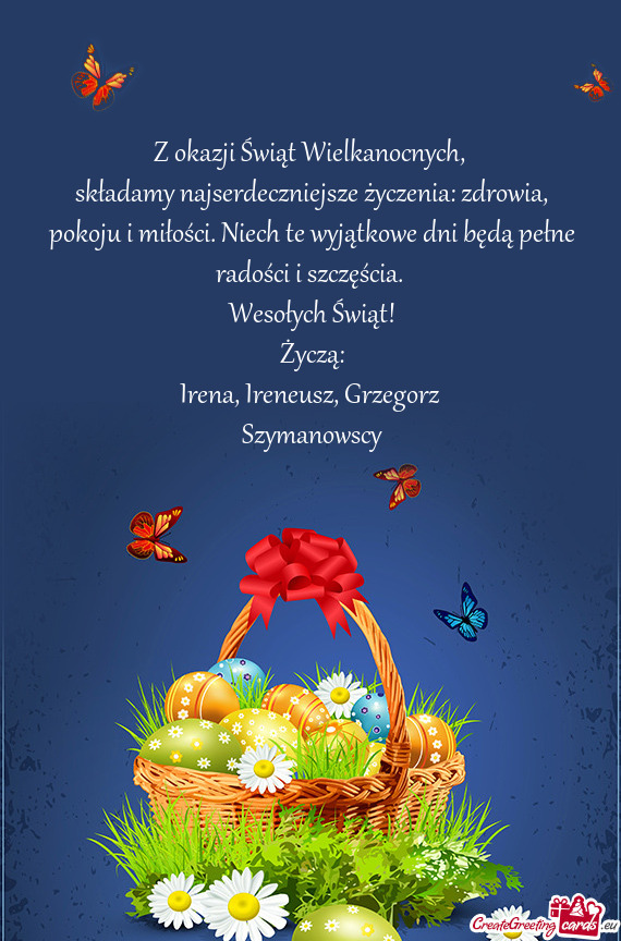 Irena, Ireneusz, Grzegorz