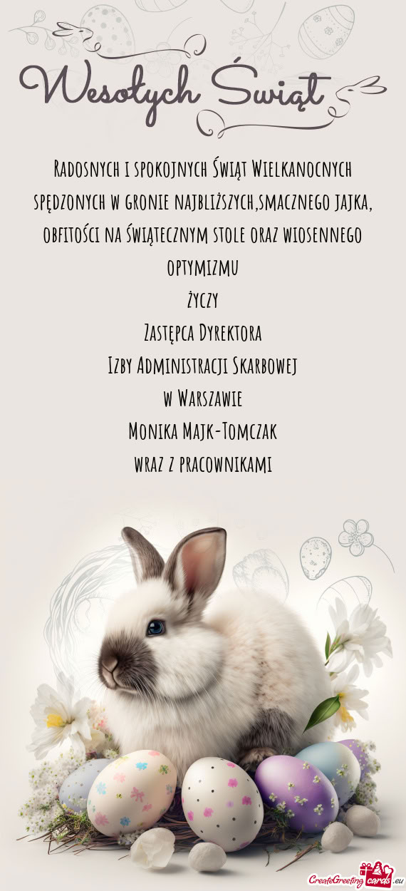 Itości na świątecznym stole oraz wiosennego optymizmu