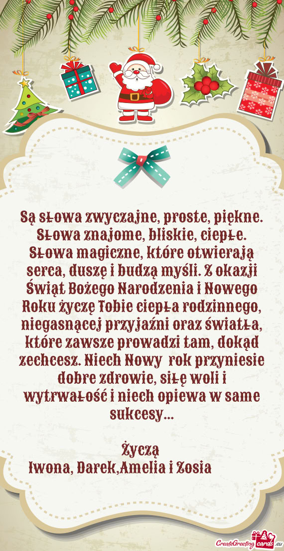 Iwona, Darek,Amelia i Zosia😘🎄🧑‍🎄🎁☃️