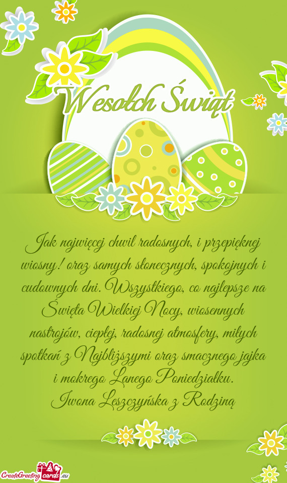 Iwona Leszczyńska z Rodziną