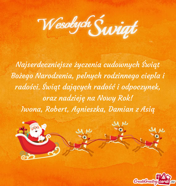 Iwona, Robert, Agnieszka, Damian z Asią