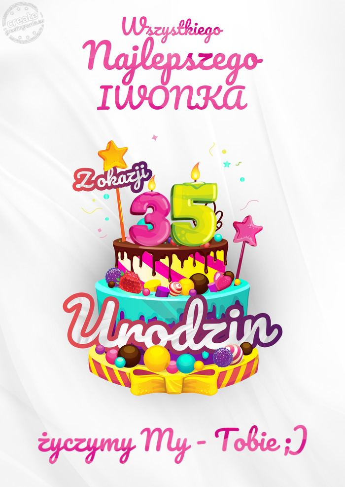 IWONKA, Wszystkiego najlepszego z okazji 35 urodzin życzymy My - Tobie ;)