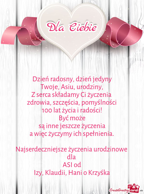 Izy, Klaudii, Hani o Krzyśka