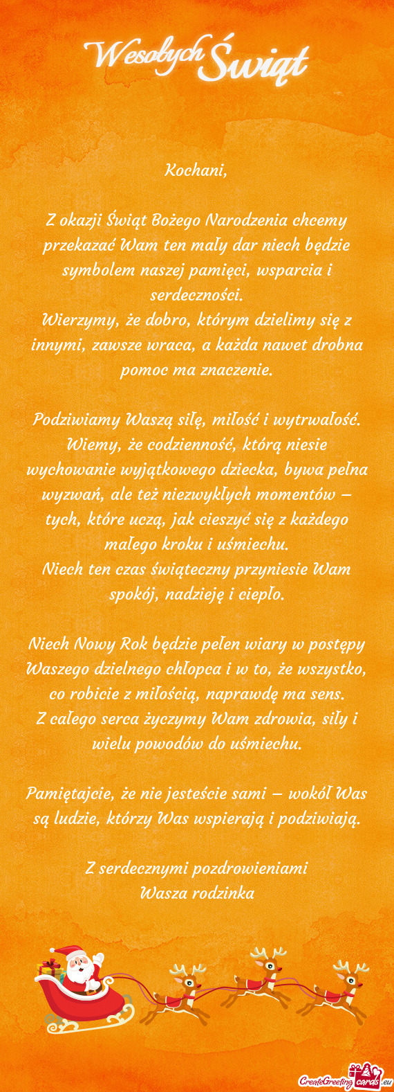 J pamięci, wsparcia i serdeczności