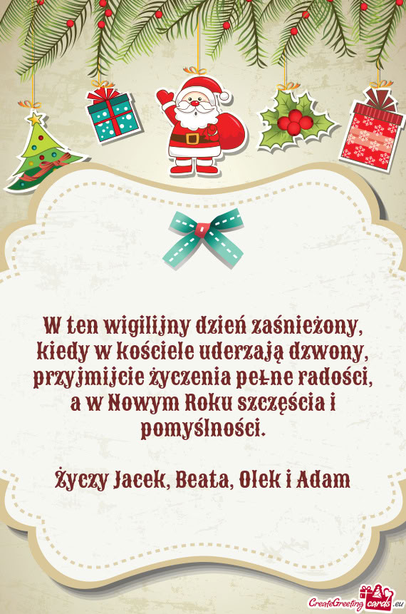 Jacek, Beata, Olek i Adam