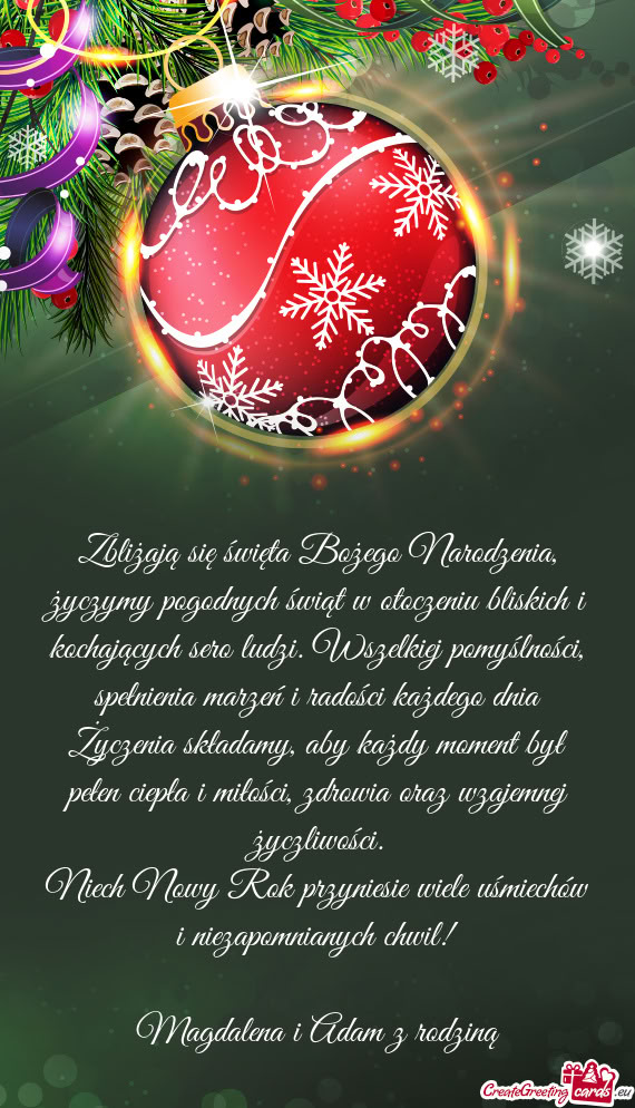 Jących sero ludzi. Wszelkiej pomyślności, spełnienia marzeń i radości każdego dnia Życzenia