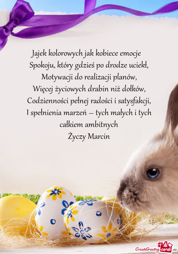 Jajek kolorowych jak kobiece emocje 😉