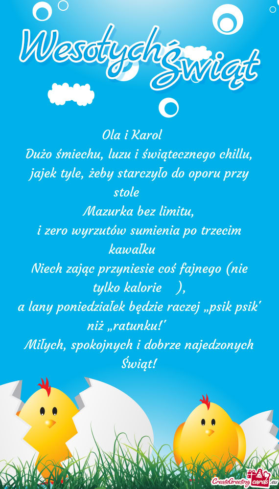 Jajek tyle, żeby starczyło do oporu przy stole 🥚😄