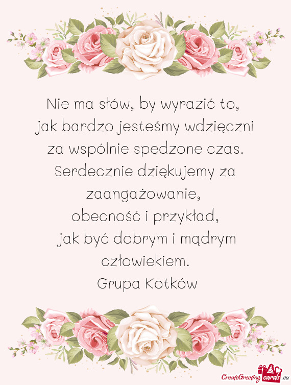 Jak bardzo jesteśmy wdzięczni