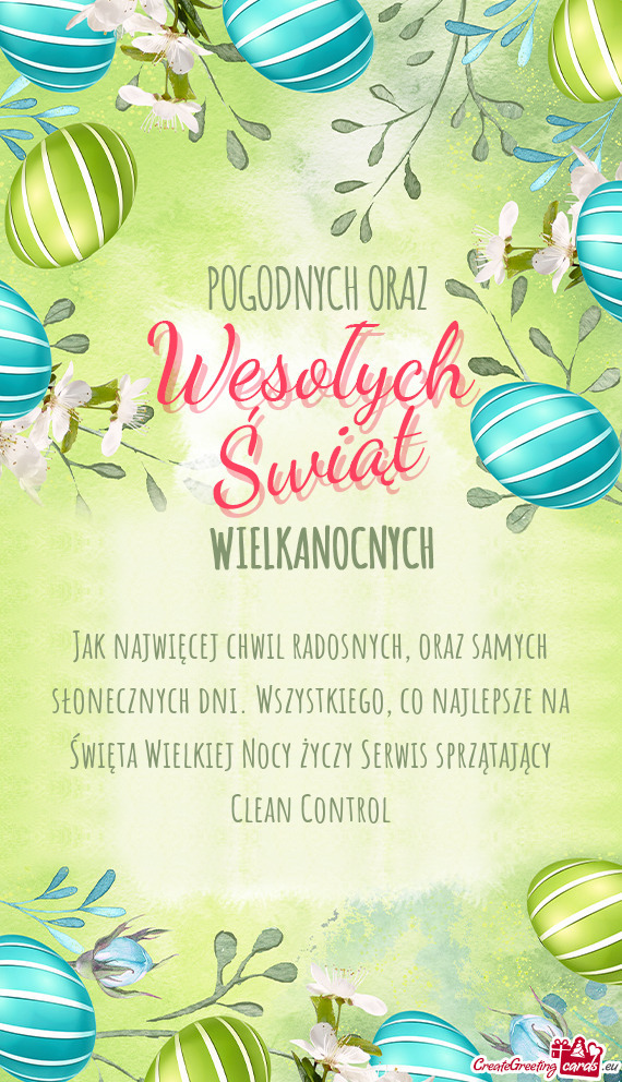 Jak najwięcej chwil radosnych, oraz samych słonecznych dni. Wszystkiego, co najlepsze na Święta
