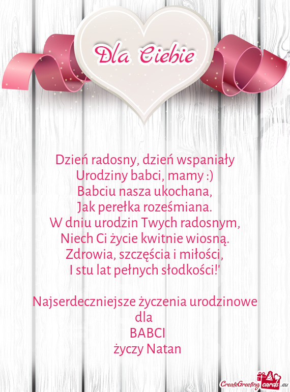 Jak perełka roześmiana