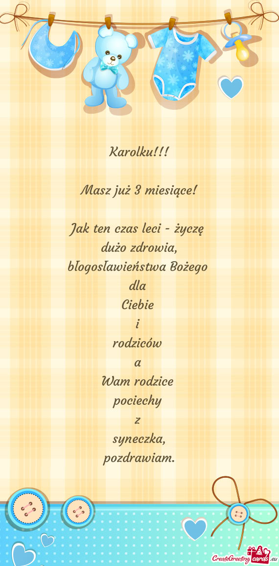 Jak ten czas leci - życzę