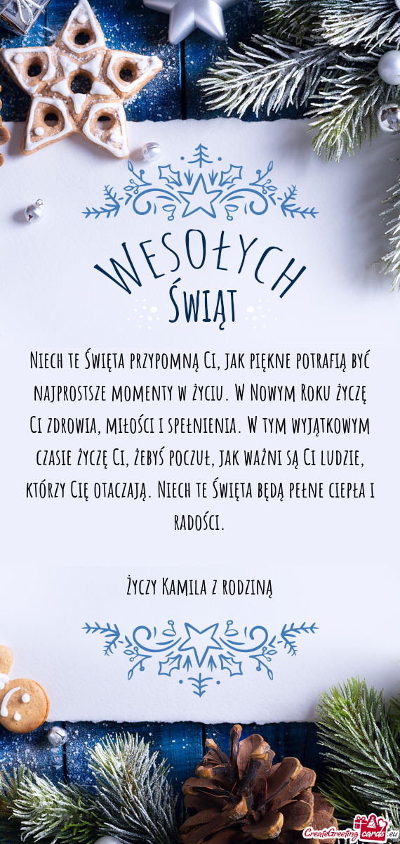 Jak ważni są Ci ludzie, którzy Cię otaczają. Niech te Święta będą pełne ciepła i radoś