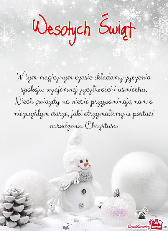 Jaki otrzymaliśmy w postaci narodzenia Chrystusa