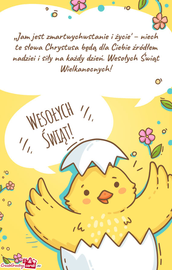 „Jam jest zmartwychwstanie i życie” – niech te słowa Chrystusa będą dla Ciebie źródłem