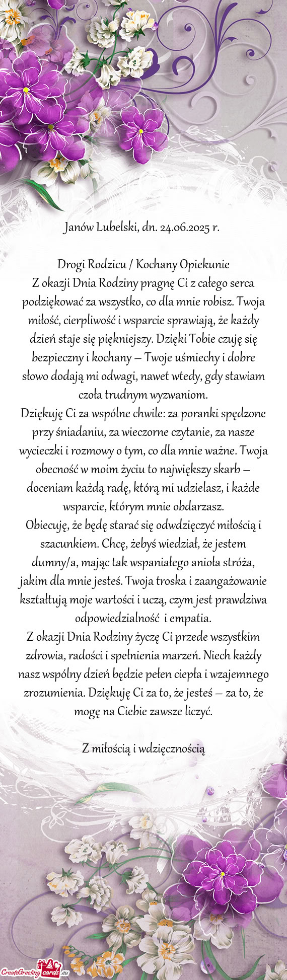 Janów Lubelski, dn. 24.06.2025 r