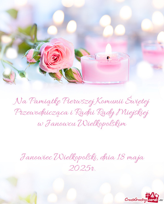 Janowiec Wielkopolski, dnia 18 maja 2025r